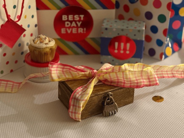 Birthday celebration with Puzzle Box