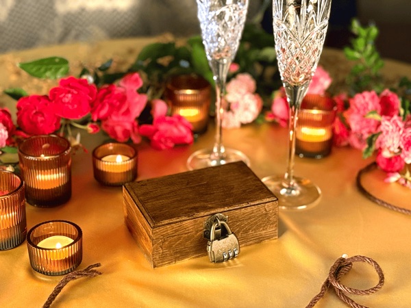 Wedding celebration with Puzzle Box